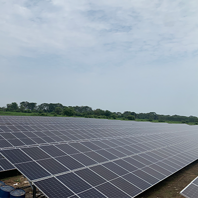 Solar park in the village bhatpur of Vadodara