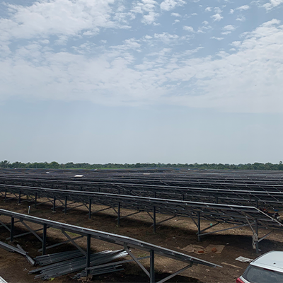 Solar park in the village bhatpur of Vadodara
